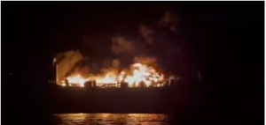 Incendiu pe un feribot care naviga în Grecia. 288 de persoane se aflau la bord, inclusiv 29 de români. VIDEO