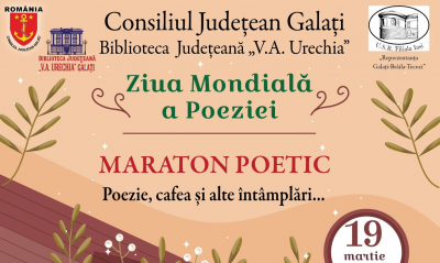 Maraton liric, de Ziua Mondială a Poeziei