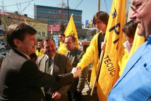 Preşedintele PNL Crin Antonescu, la Galaţi 
