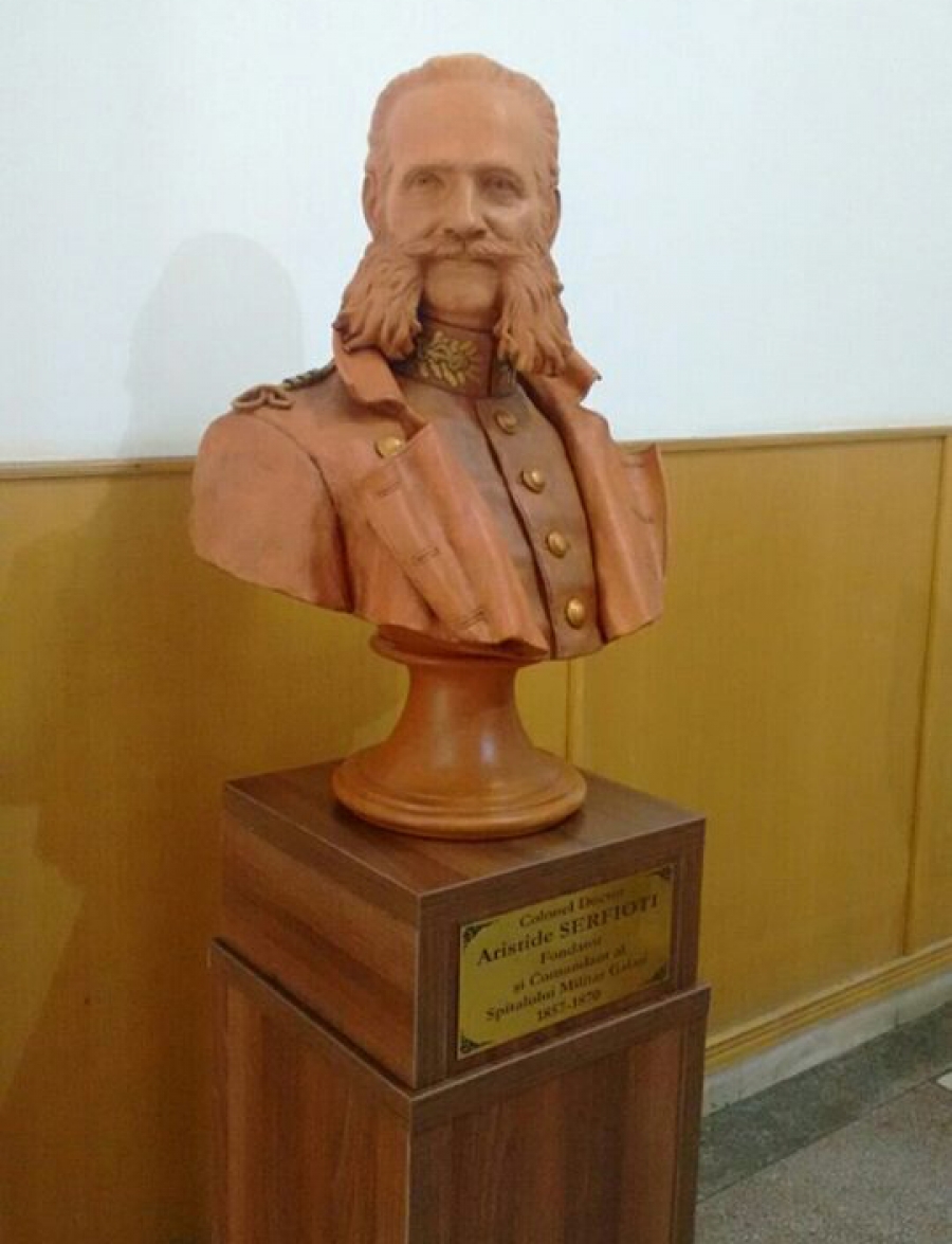 Bust dezvelit la Spitalul "Aristide Serfioti", de Ziua Medicinei Militare