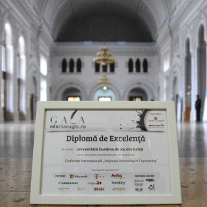 Diplomă de excelență pentru Universitatea Dunărea de Jos