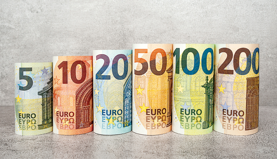 Euro vrea să treacă de 4,8750 lei
