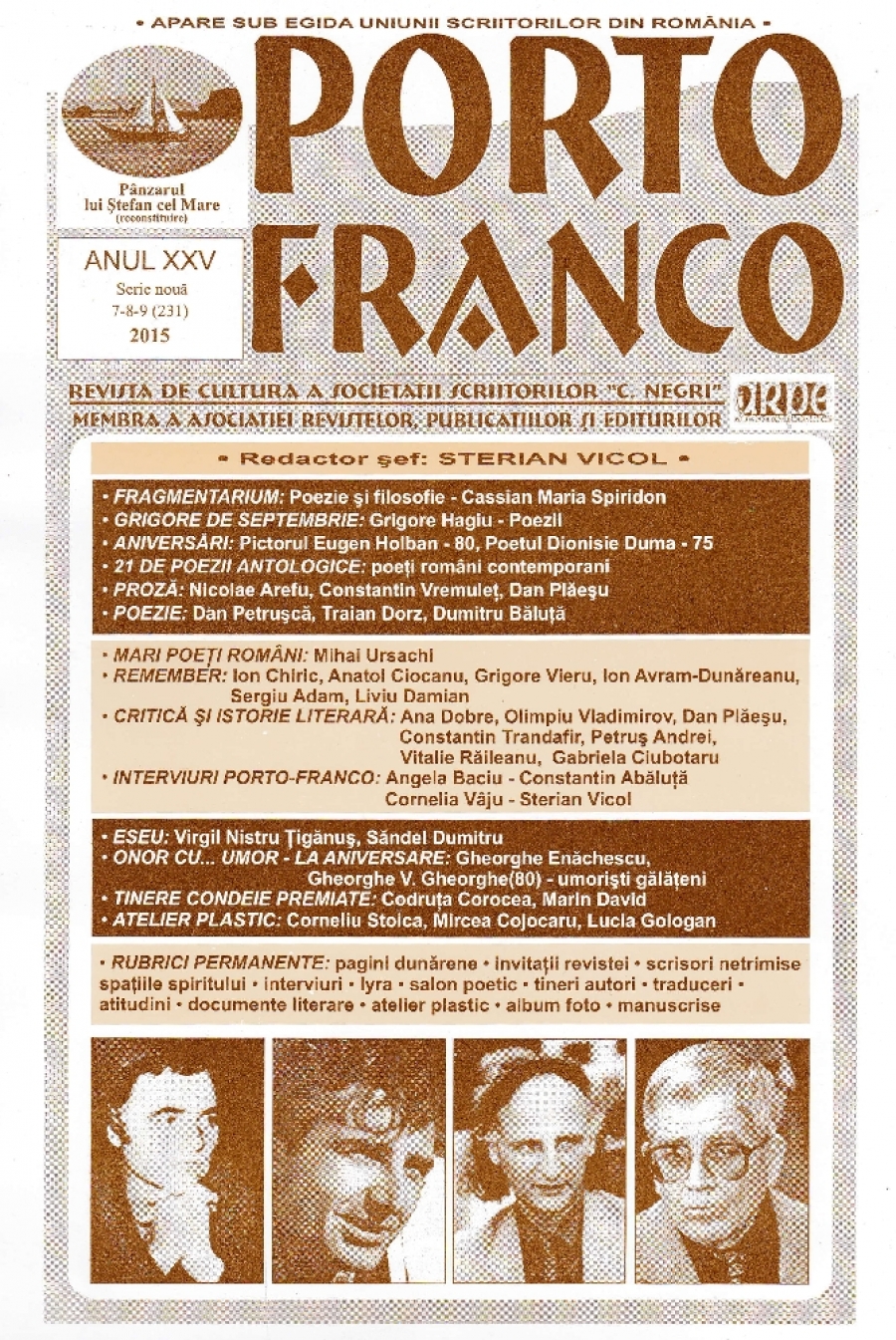 Ultimul Număr Din 2015 Al Revistei Porto Franco Triplu Viaţa