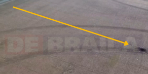 O dronă militară a căzut în Insula Mare, la 8 km de Brăila (VIDEO)