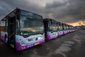 Aşa arată autobuzele Mercedes-Benz Conecto Euro 6 achiziționate de Compania de Transport Public la Cluj-Napoca