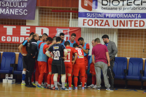 Futsal. United, încălzire înaintea derbiului pentru primul loc