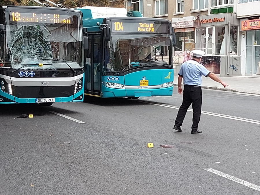 Grav accident de circulație în centrul orașului Galați