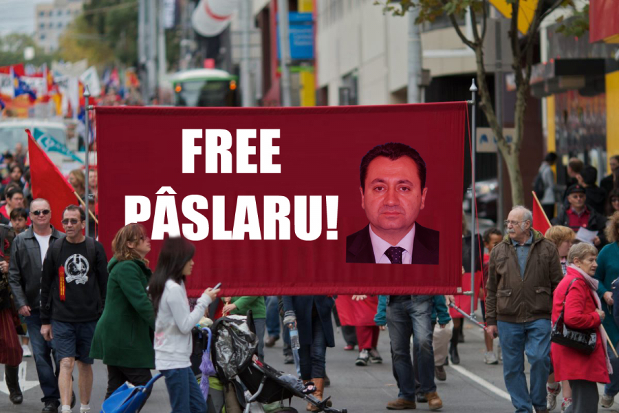 Gălățenii cer „eliberarea” lui Pâslaru, cu toate că a primit închisoare cu suspendare (PAMFLET)