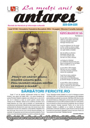 Revista &quot;Antares&quot; nu mai apare sub egida USR