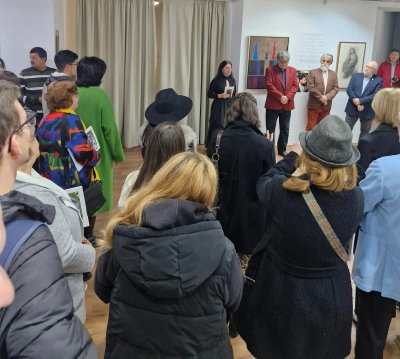 Imagine de la vernisajul de miercuri, 15 octombrie, de la Muzeul de Artă Vizuală