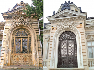 Intrarea iniţială a imobilului de patrimoniu, la o distanţă de zece ani: februarie 2009 - februarie 2019