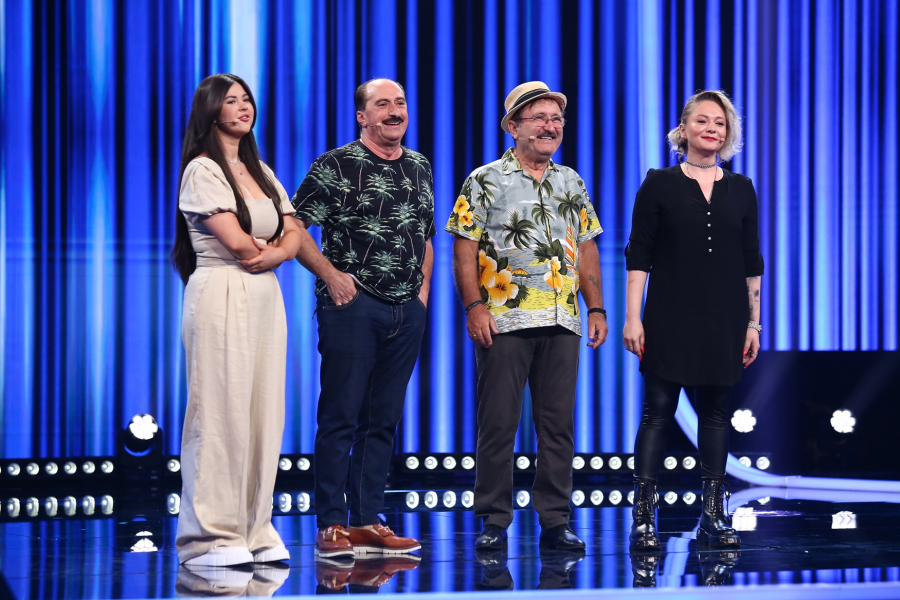 Romică Țociu și Cornel Palade, la „iUmor” alături de fiicele lor