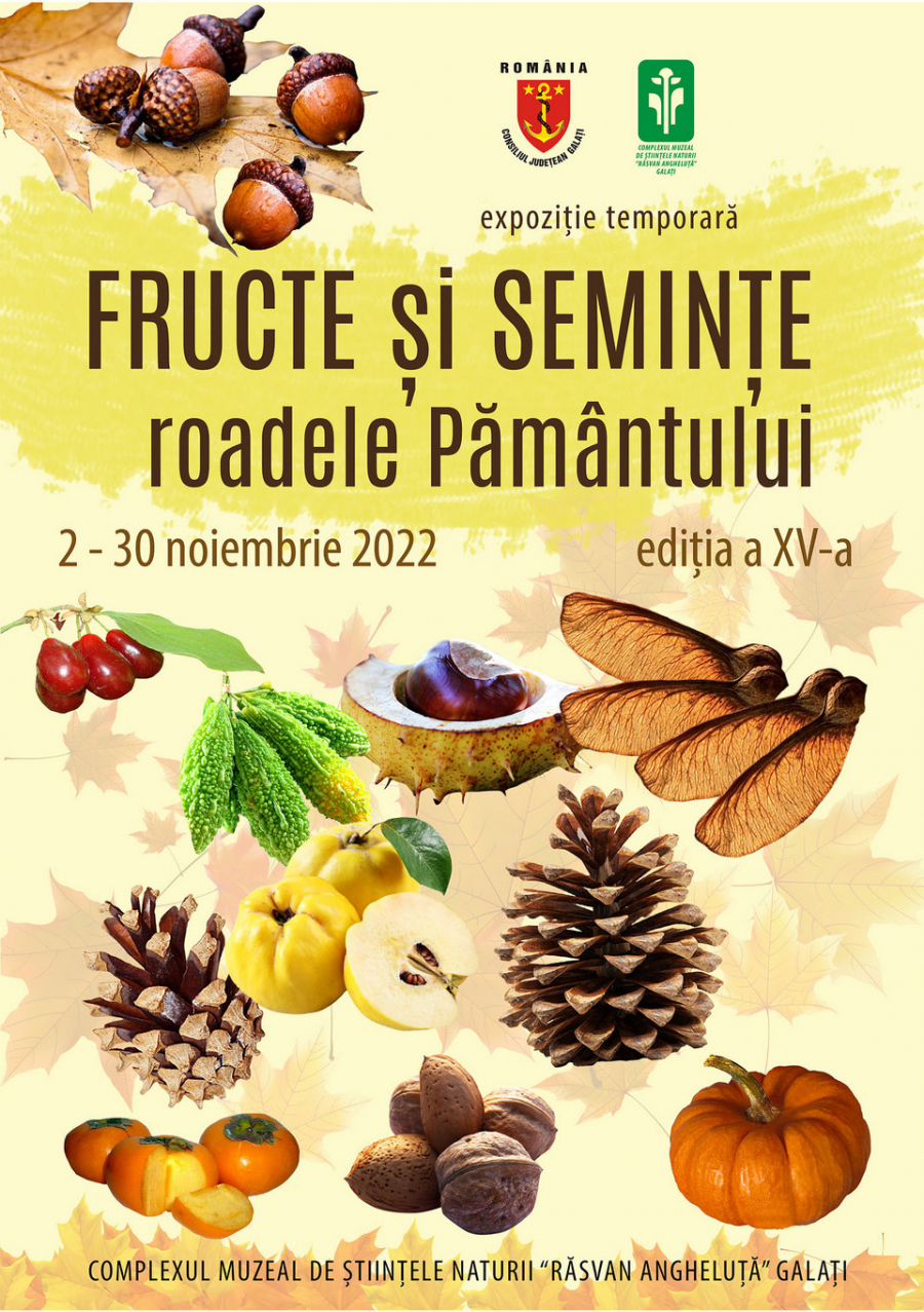 Expoziţie de fructe şi seminţe, la Muzeul de Ştiinţele Naturii