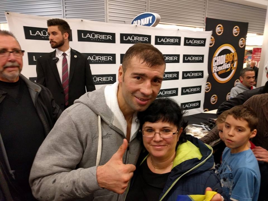 PUGILISTUL gălăţean LUCIAN BUTE se pregăteşte pentru DUELUL de sâmbătă susţinut de românii din Canada. IMAGINI VIDEO de la ANTRENAMENTUL PUBLIC