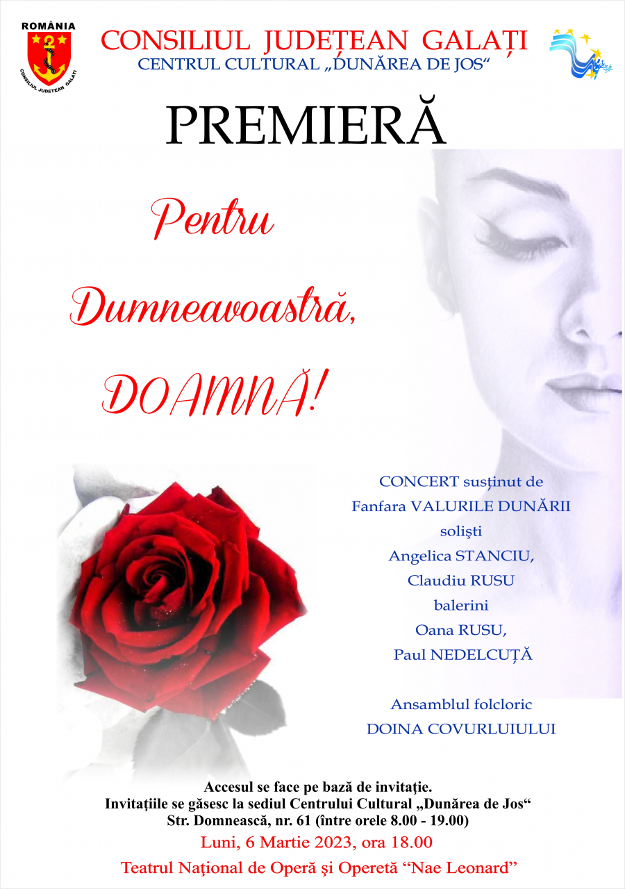 Concert special dedicat doamnelor şi domnişoarelor