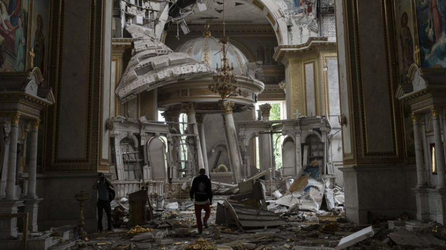 Catedrală ortodoxă din Odesa, lovită de rachete