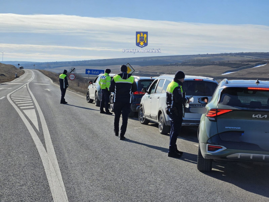 Drumurile din Galați, ”periate” în căutare de șoferi periculoși
