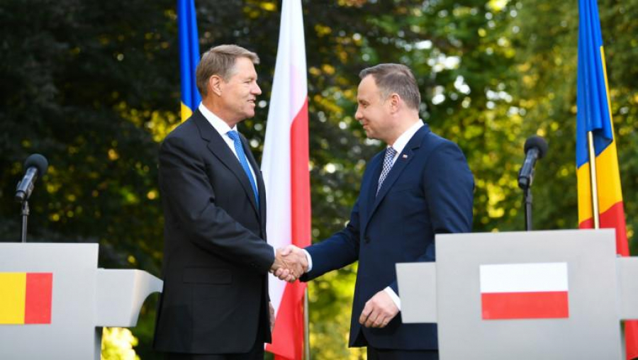 Andrzej Duda și Klaus Iohannis, la exercițiul militar „Justice Sword 21”