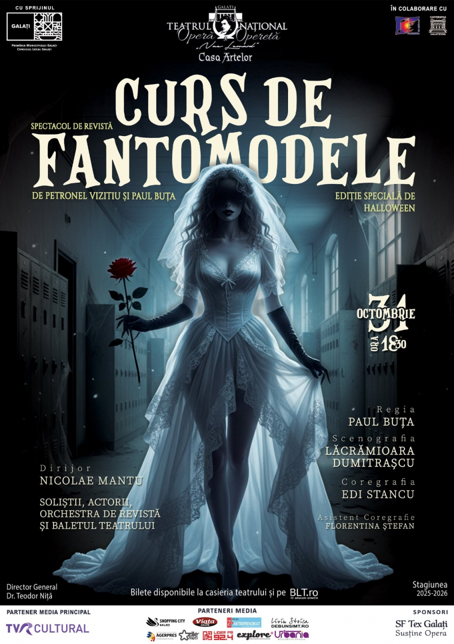 De Halloween, „Curs de fantomodele" la Teatrul „Nae Leonard”