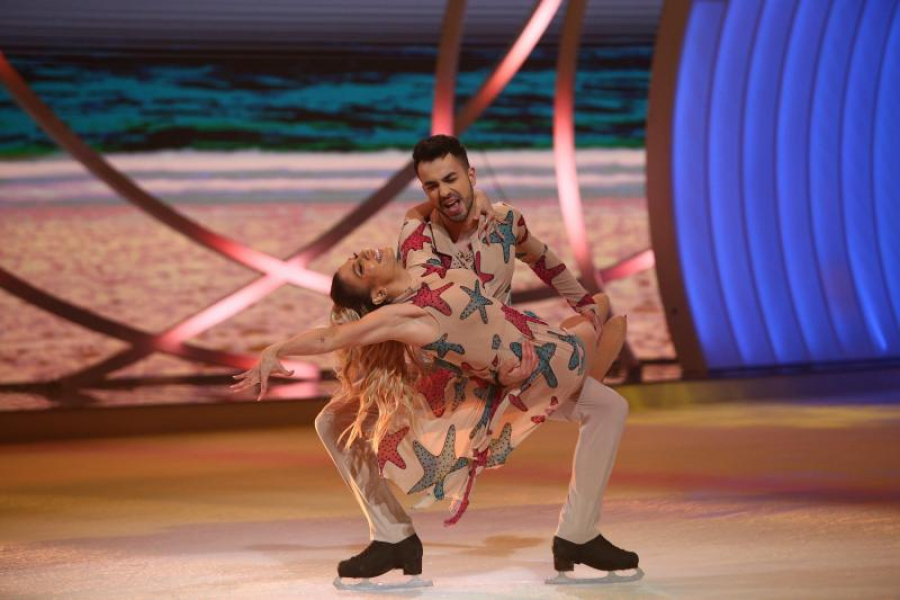 Sore şi gălăţeanul Graţiano Dinu, în semifinala „Dancing on Ice – Vis în doi” (VIDEO)