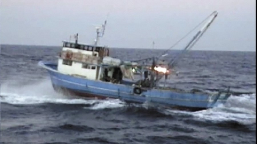 Pescador turcesc prins braconând în Marea Neagră