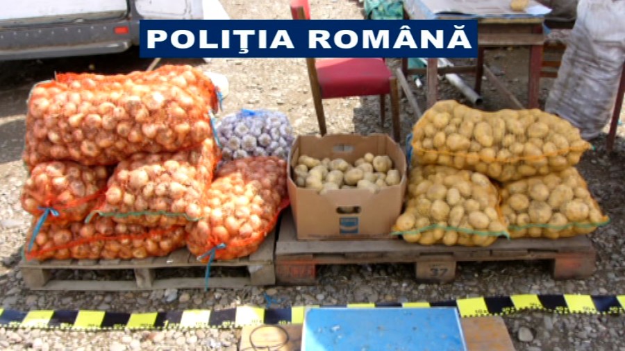 Nouă TONE de legume au fost CONFISCATE de poliţişti