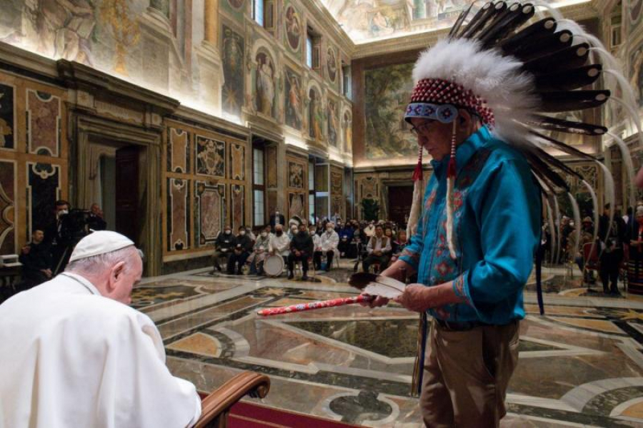 Papa Francisc, pelerinaj de penitență în Canada