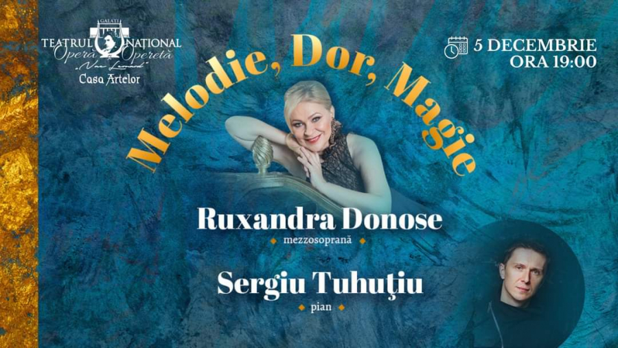 Un adevărat festin muzical, cu mezzosoprana Ruxandra Donose