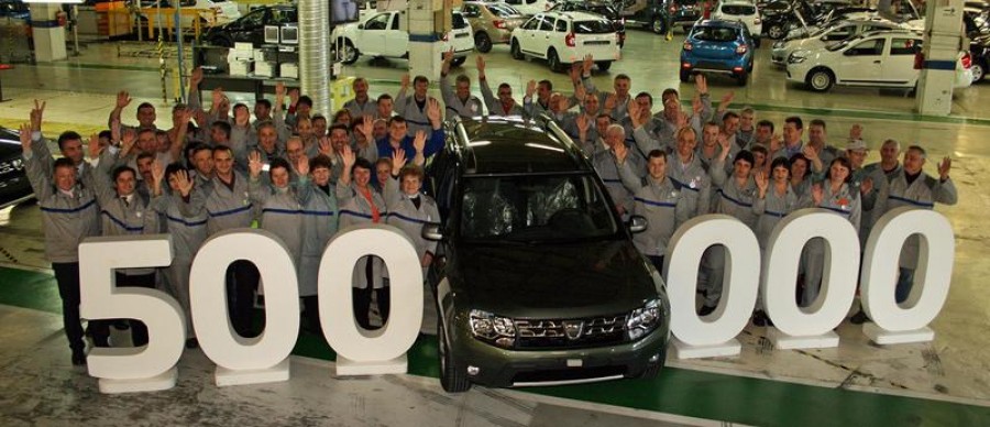 DACIA a produs automobilul DUSTER cu numărul 500.000