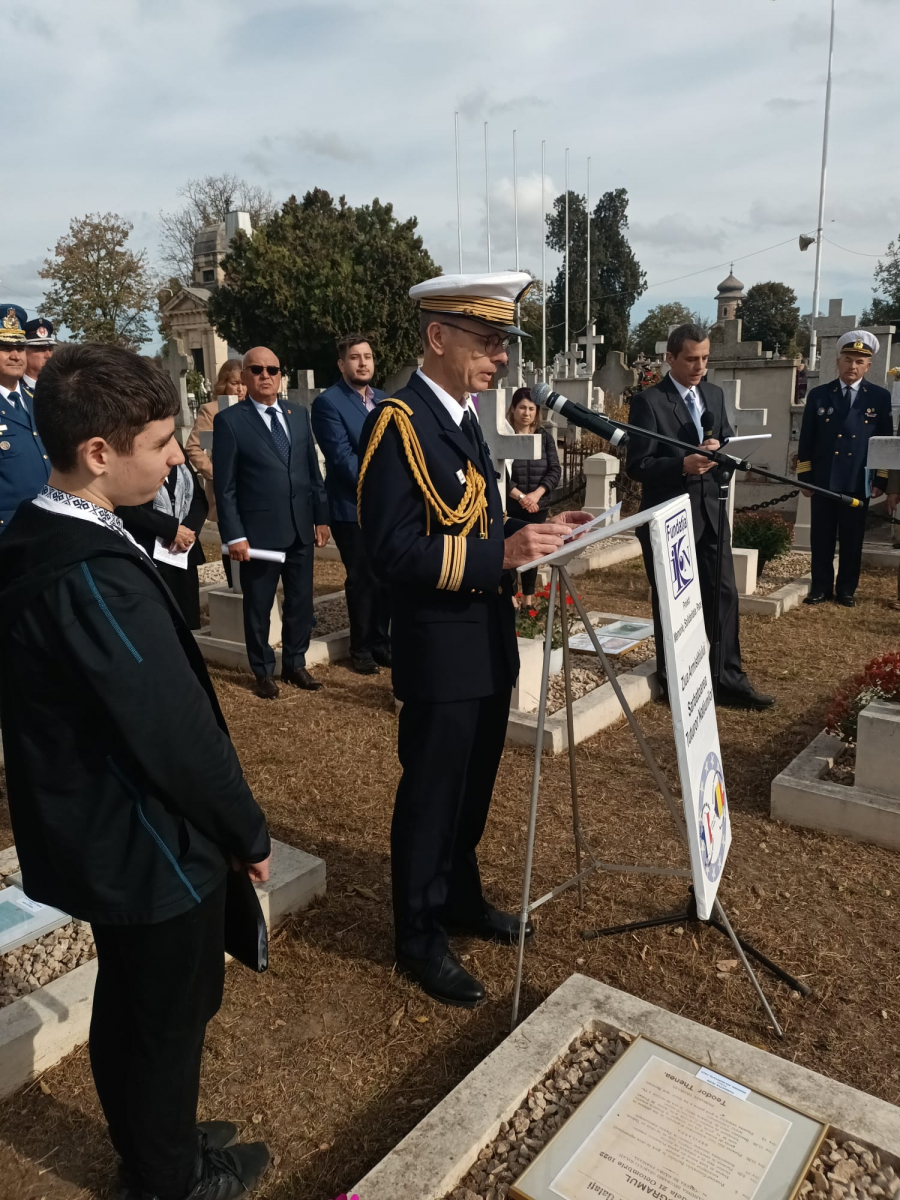 Colonelul Herve Berthelemy, la ”Eternitatea”, la monumentul soldaților francezi (FOTO și VIDEO)