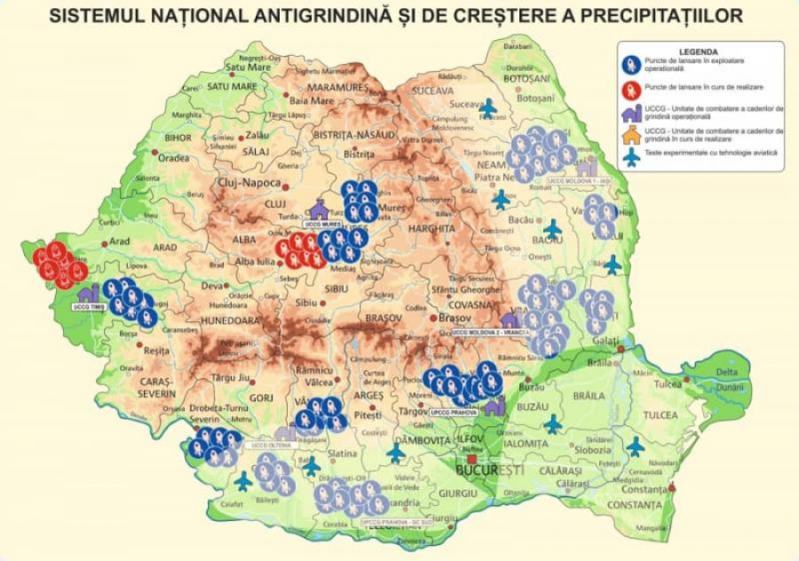 A început combaterea căderilor de grindină