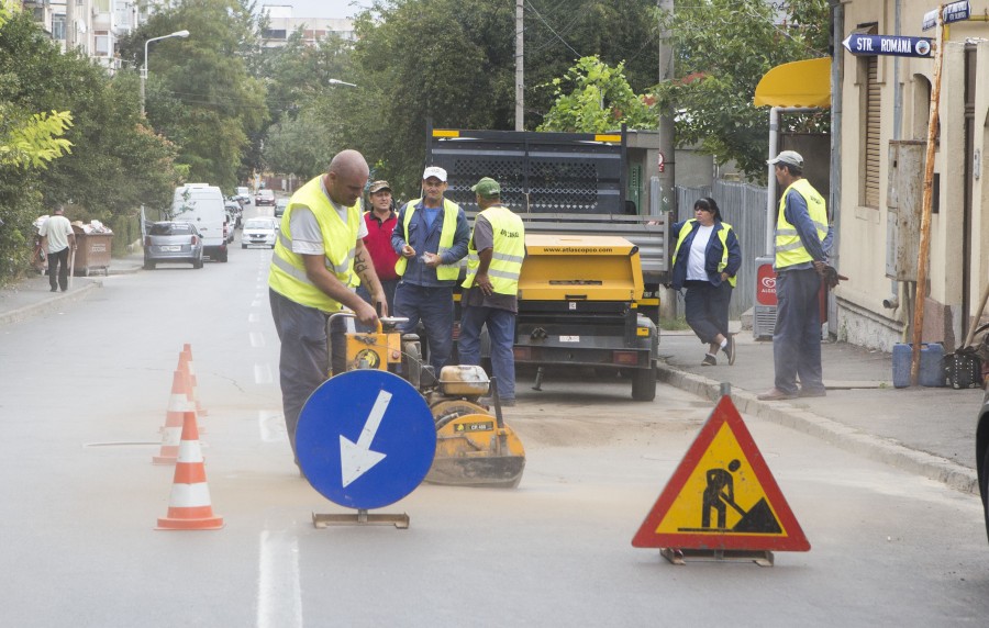 Denivelarea de pe Armata poporului, acoperită