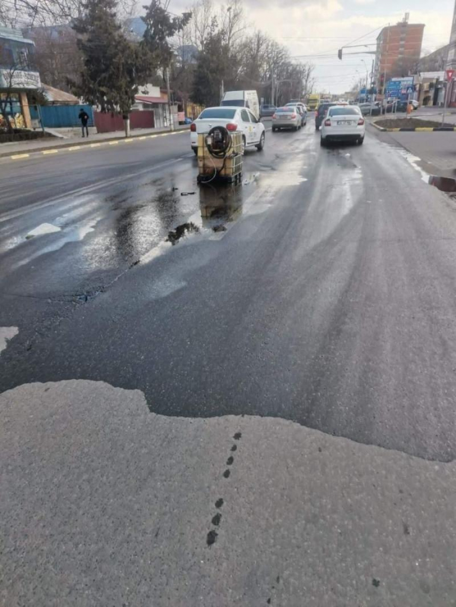 Amenzi de peste 100.000 de lei, în cazul motorinei pierdute pe stradă