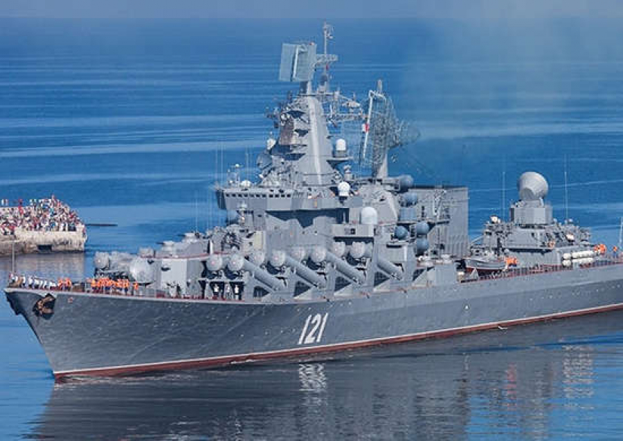 UPDATE. Crucișătorul "Moskva", nava-amiral a Rusiei în Marea Neagră, s-a scufundat