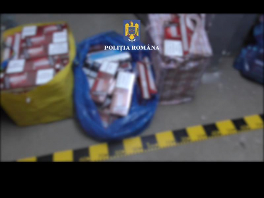 Negustor din Galați, prins cu depozit ilegal de țigări (VIDEO)