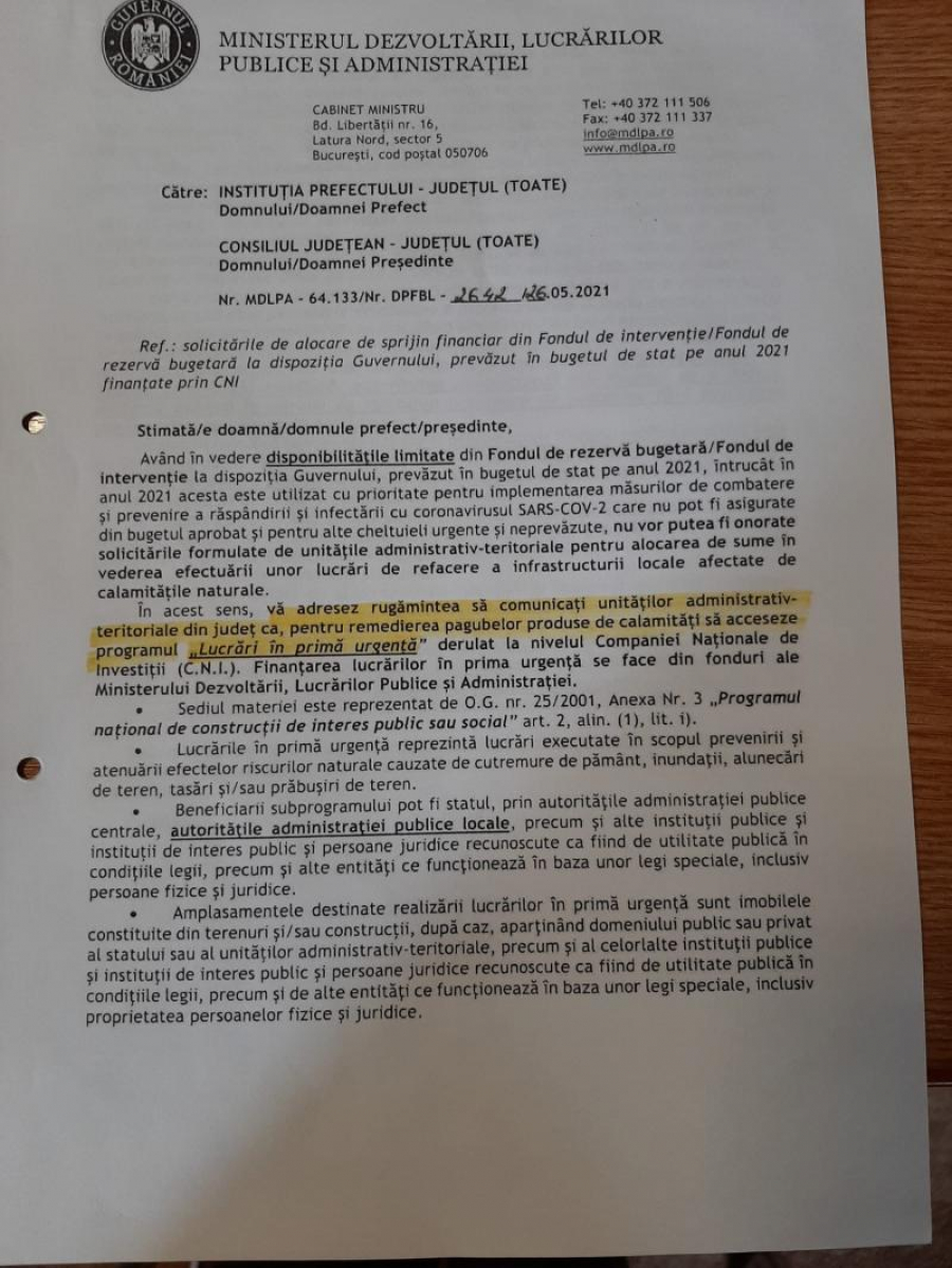 Despăgubirile pentru inundații în județ, etapa pe contre. Când problemele de administrație devin subiecte politice