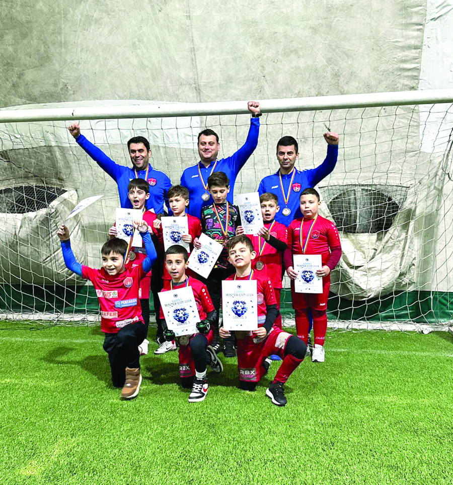 Micii fotbalişti de la Atletico Galați, pe podium la "Lions Winter Cup 2024"