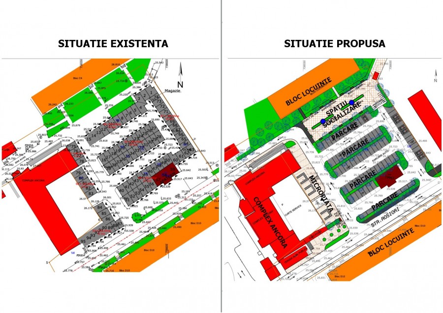 Planul primarului pentru Complex Ancora/ 91 de garaje contra 86 de locuri de parcare