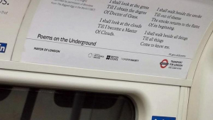 Poezie de Marin Sorescu, în metroul londonez
