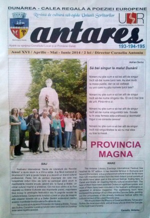 Semnal editorial: &quot;Antares&quot;, port cu ieşire la mare
