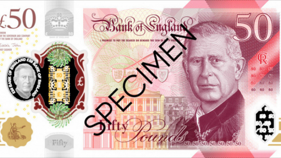 Se schimbă banii în Marea Britanie - Primele bancnote cu chipul regelui Charles al III-lea