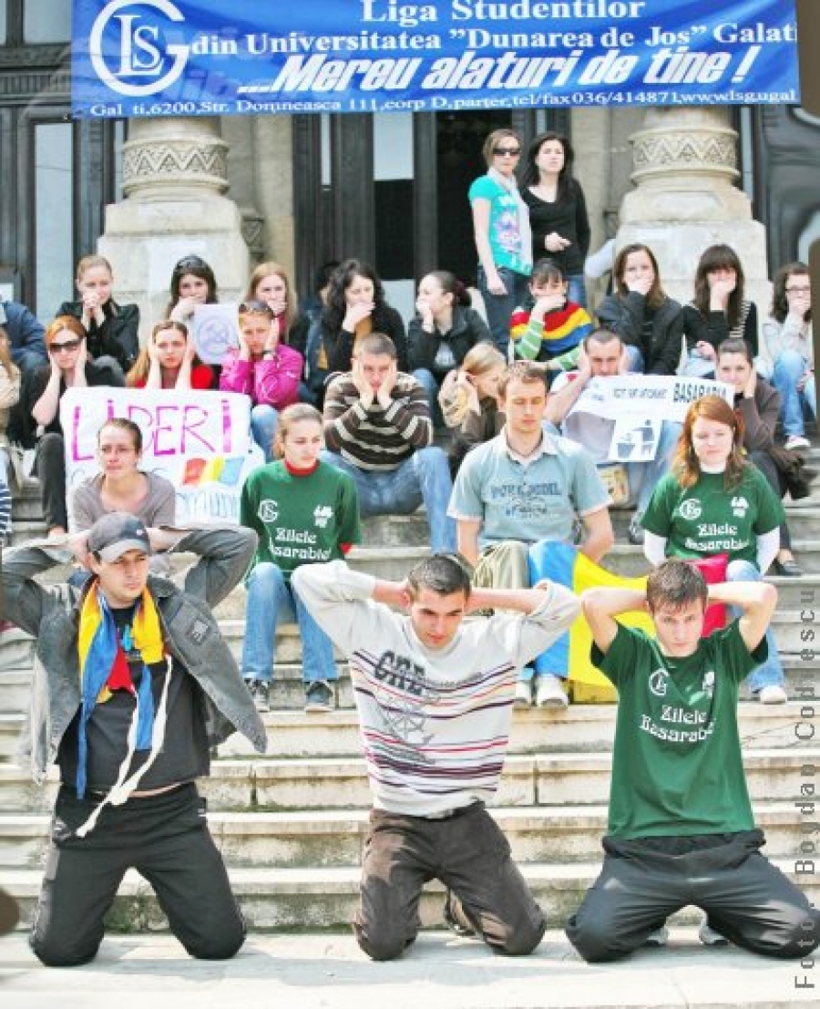 A patra zi de protest a studenţilor basarabeni