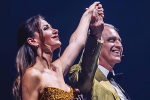 Violonista Rusanda Panfili, în duet cu Andrea Bocelli