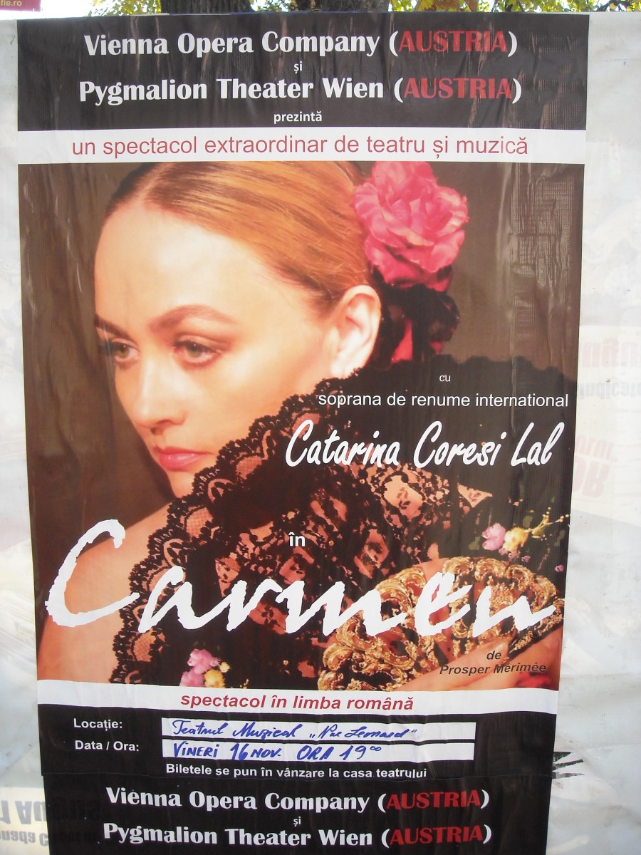 Vienna Opera Company şi Pygmalion Theater Wien pun în scenă "Carmen", la Teatrul Muzical