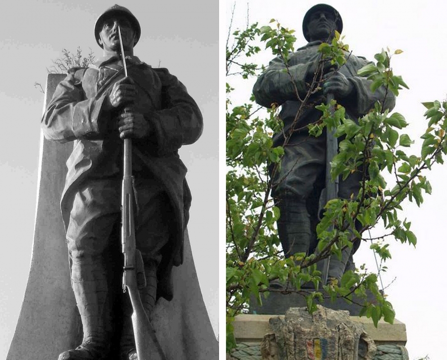 MONUMENTUL României Mari de la Galaţi - neterminat, dar cu replici în ţară | O comandă, trei soldaţi şi o păcăleală (FOTO)