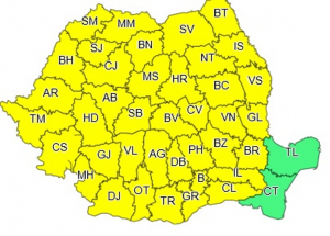 Cod galben! Ploi și vijelii de miercuri până joi seara!