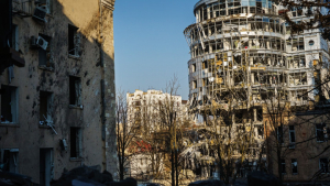 Clădiri din Harkiv bombardate de armata rusă. Foto: Profimedia Images
