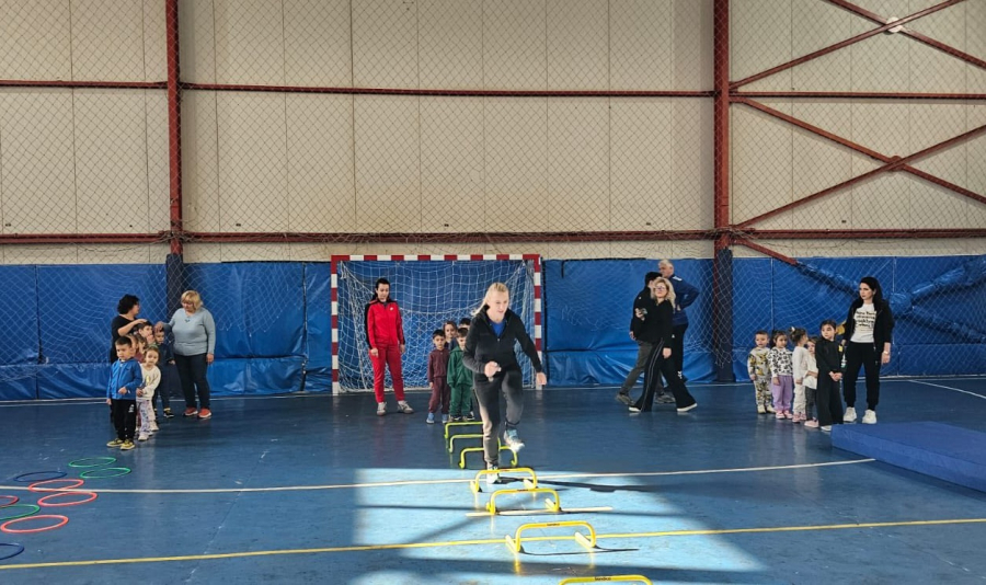 Preșcolari primiți cu entuziasm la CSS Galați