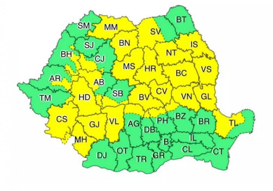 Weekend cu temperaturi de 33-37 de grade, dar și cu ploi și vijelii