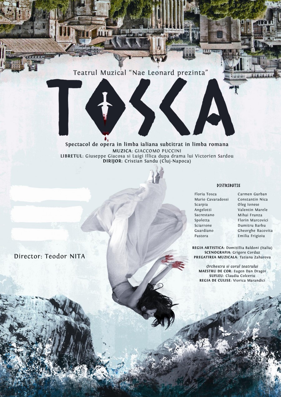 Duminică, la Teatrul Muzical: Spectacol cu opera “Tosca” 